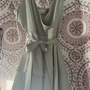 Altar'd State Soft Green Midi Dress